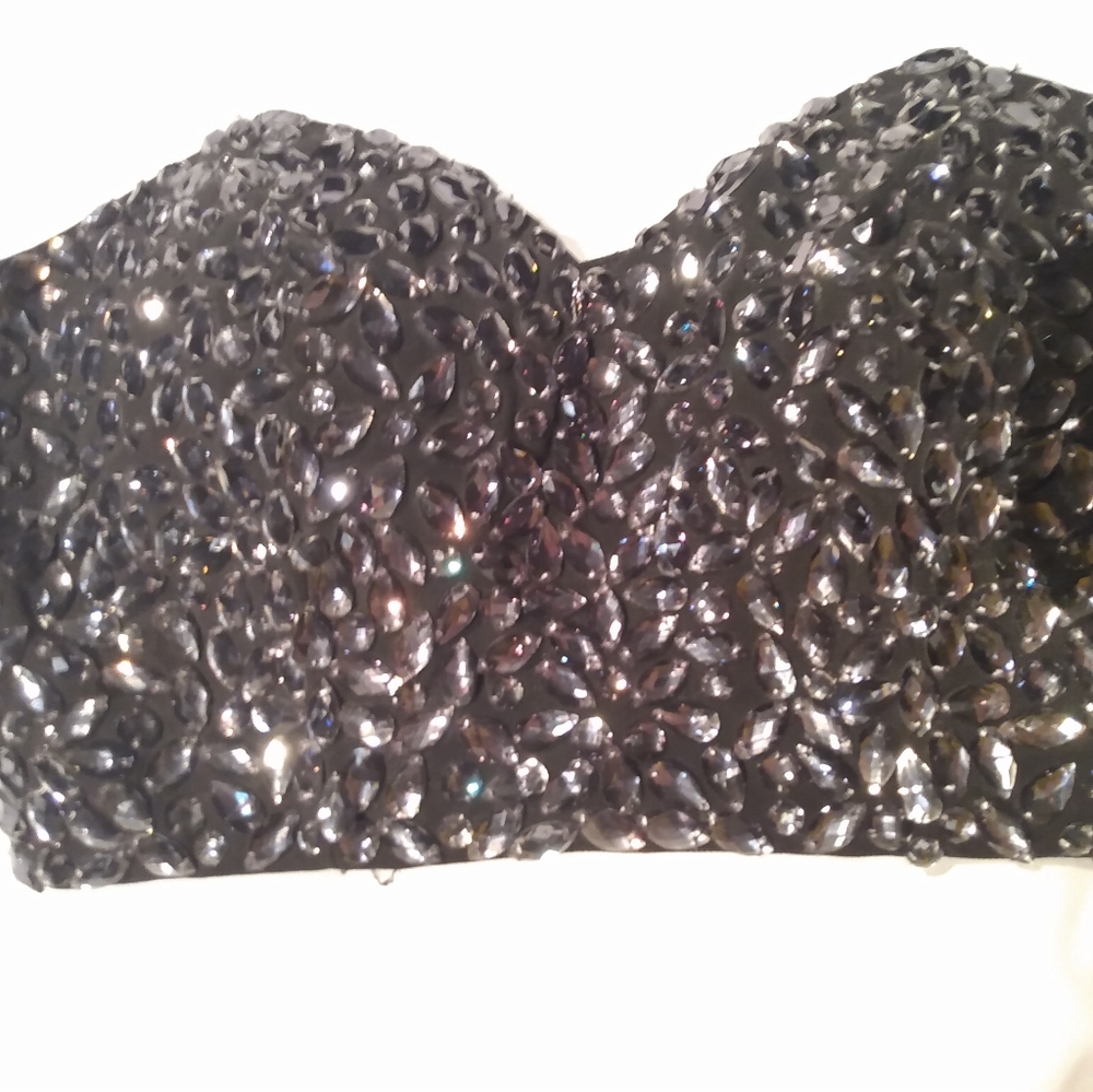 Marciano crop top paillette party xs - Picture 2 of 5